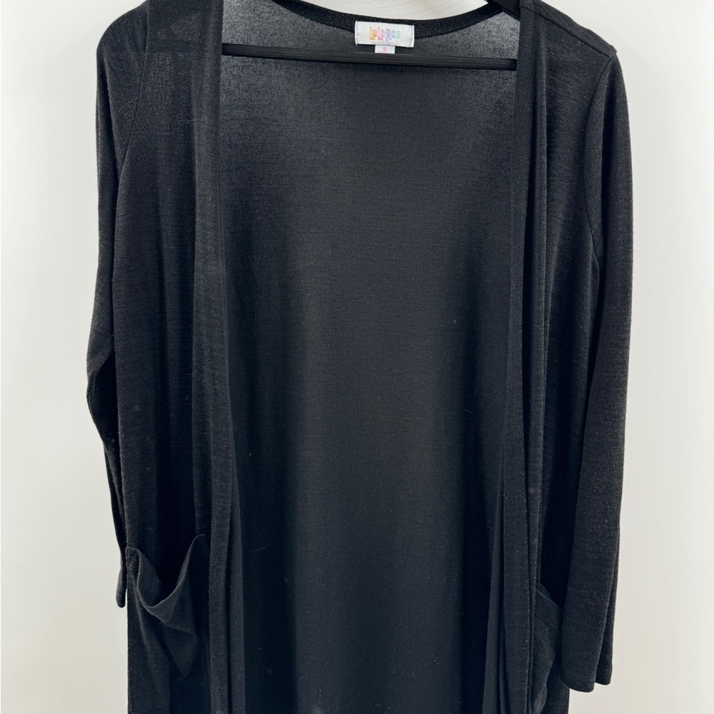 LuLaRoe Black Midi Length Cardigan – Women’s S - Picture 2 of 8